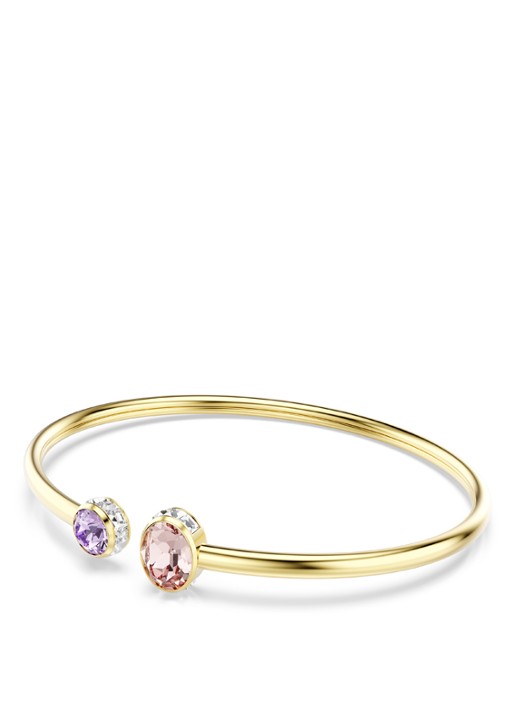 Swarovski Chroma bangle met kristal  - detail 2 goud