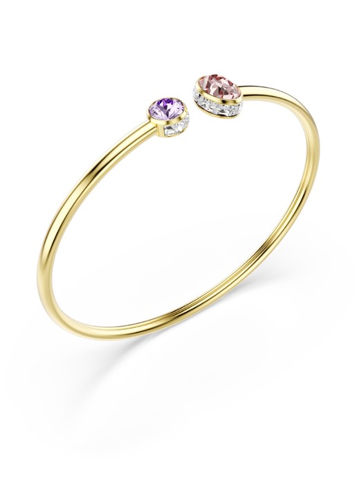 Swarovski Chroma bangle met kristal  - detail 3 goud
