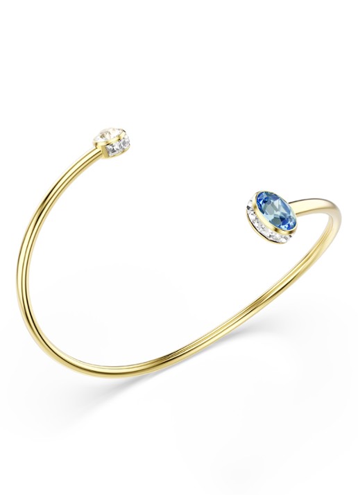 Swarovski Chroma bangle met kristal - detail 3 goud