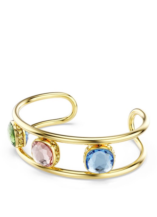 Swarovski Chroma bangle verguld M  - detail goud