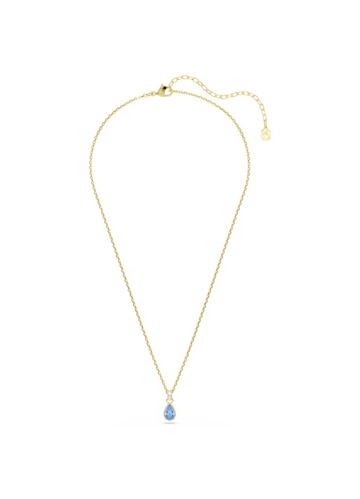 Swarovski Chroma ketting met kristal - detail goud