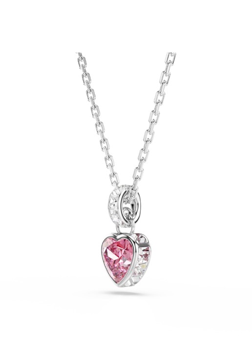Swarovski Chroma ketting met kristal - detail 3 zilver