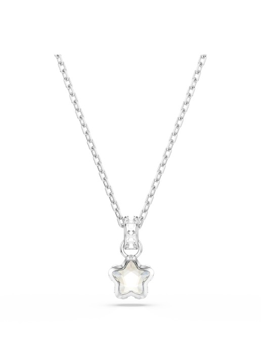 Swarovski Chroma ketting met kristal - detail 4 zilver