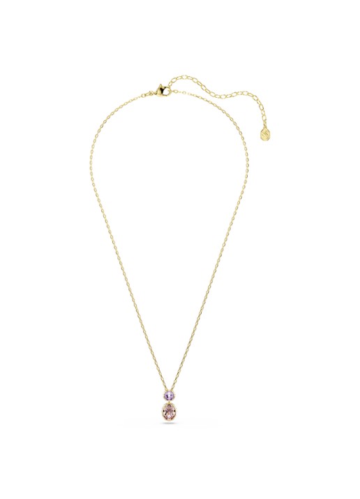 Swarovski Chroma ketting verguld  - detail goud
