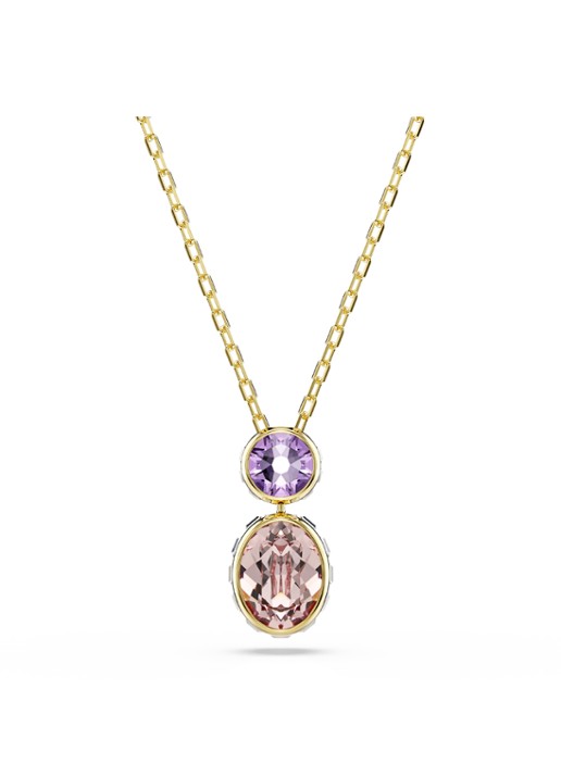 Swarovski Chroma ketting verguld