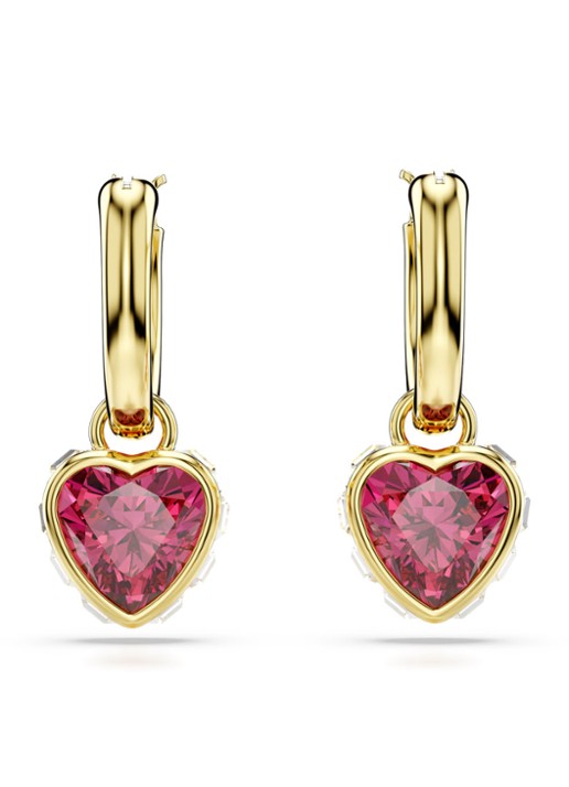 Swarovski Chroma oorringen verguld  - detail goud