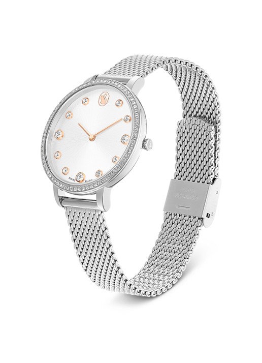 Swarovski Clarica horloge 5740971 - detail zilver