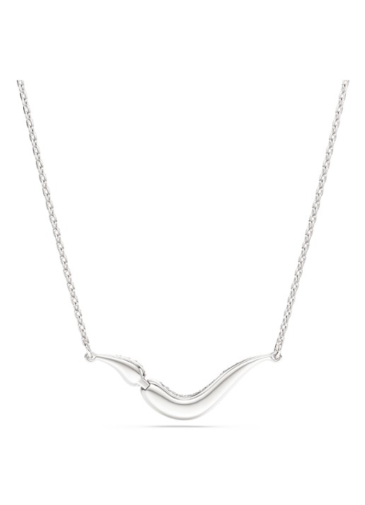 Swarovski Classica ketting met kristal - detail 4 zilver