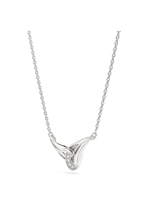Swarovski Classica ketting met kristal  - detail 2 zilver