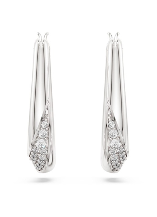 Swarovski Classica oorhangers met kristal - detail 2 zilver