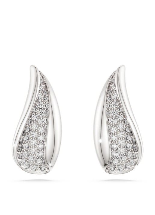 Swarovski Classica oorstekers van zilver