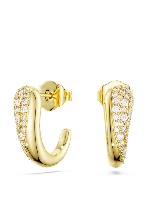 Swarovski Classica oorstekers verguld  - voorkant 4 goud