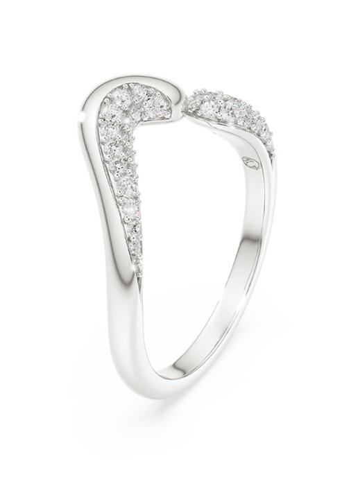 Swarovski Classica ring 55 - detail zilver