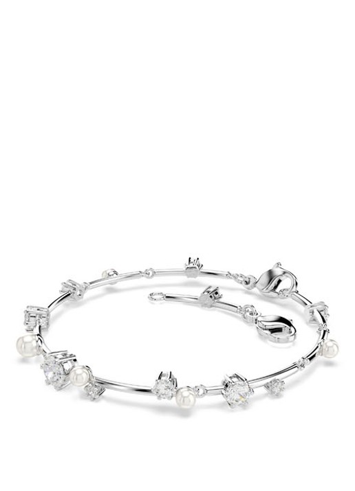 Swarovski Constella armband met kristal M  - detail 2 zilver