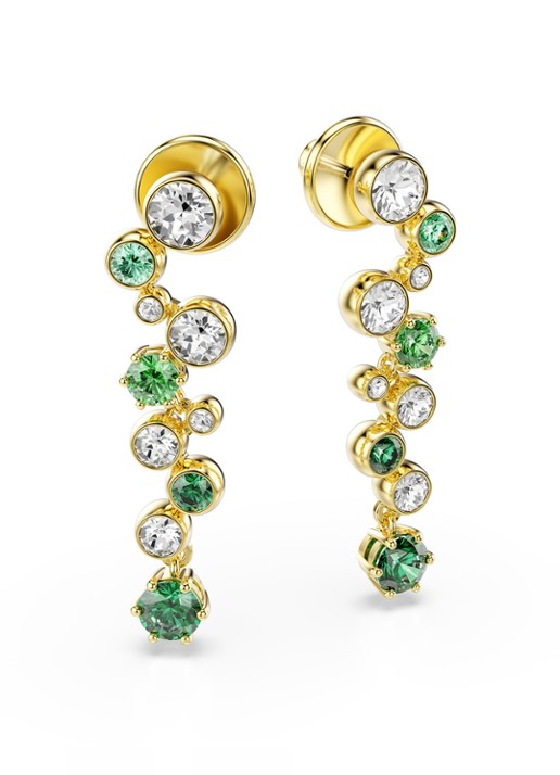 Swarovski Constella oorhangers met zirkonia - detail 4 goud