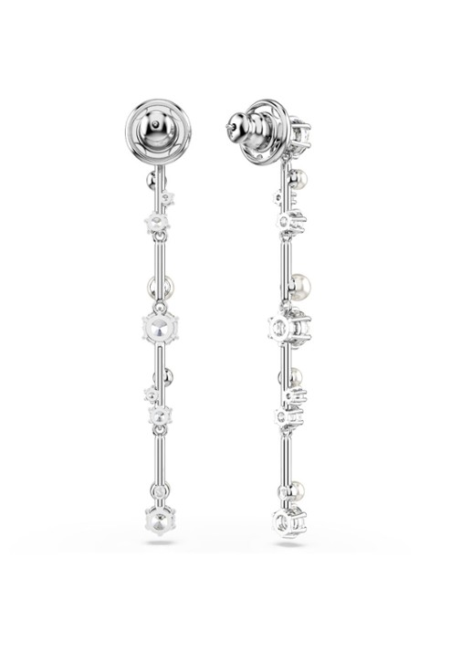 Swarovski Constella oorstekers met kristal - detail 4 zilver