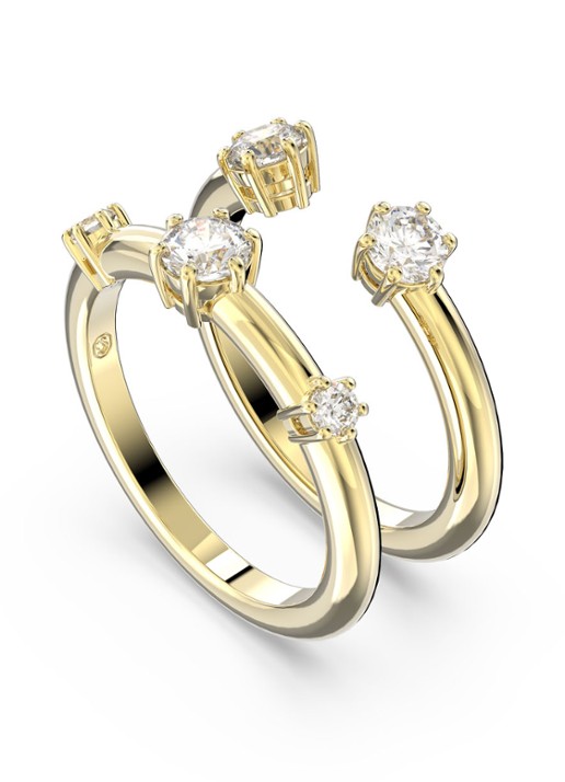 Swarovski Constella ring met kristal - detail goud