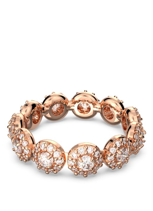 Swarovski Constella ring met kristal - voorkant 2 roségoud