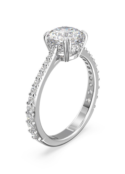 Swarovski Constella ring met kristal - detail zilver