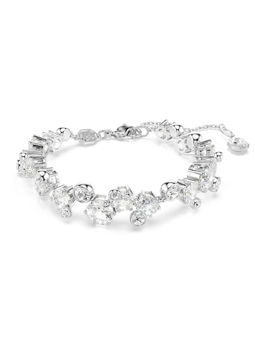 Swarovski Constella set van ketting, armband en oorstekers met kristal - detail 4 zilver