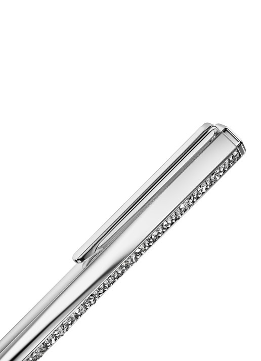 Swarovski Crystal Shimmer pen met kristal - detail 3 zilver