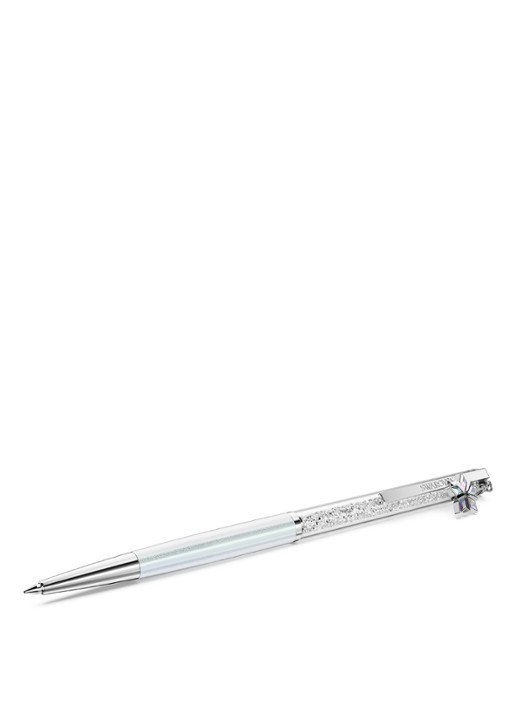 Swarovski Crystalline pen met Swarovski kristal - voorkant zilver