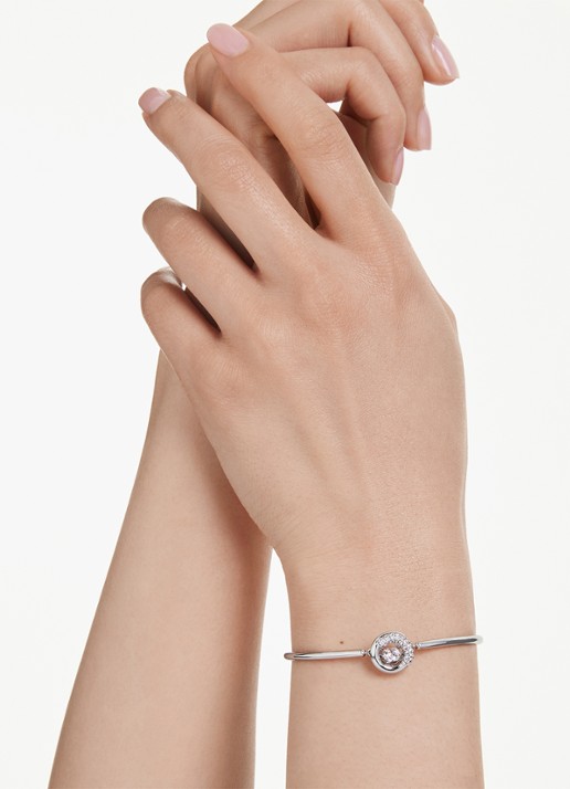 Swarovski Dextera armband mert kristal M - voorkant 6 zilver