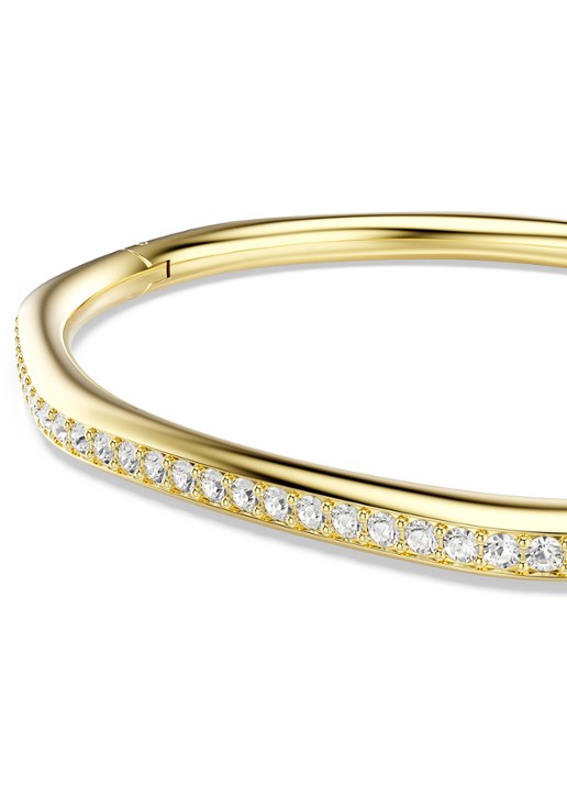Swarovski Dextera bangle met kristal M - detail 4 goud