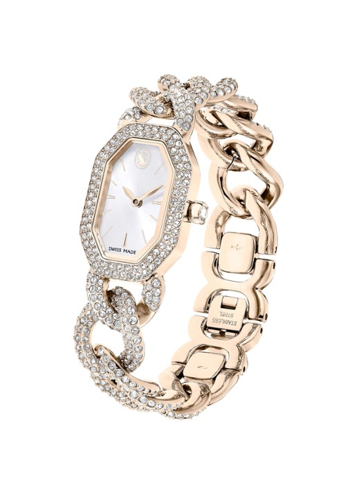 Swarovski Dextera horloge met kristal 5711710 - detail goud