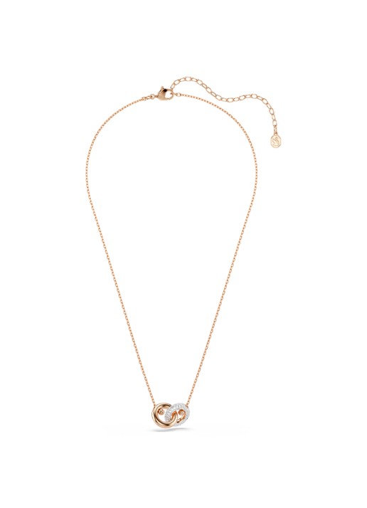 Swarovski Dextera ketting met kristal - detail roségoud