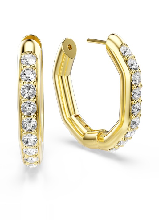 Swarovski Dextera oorringen  met kristal - detail 4 goud