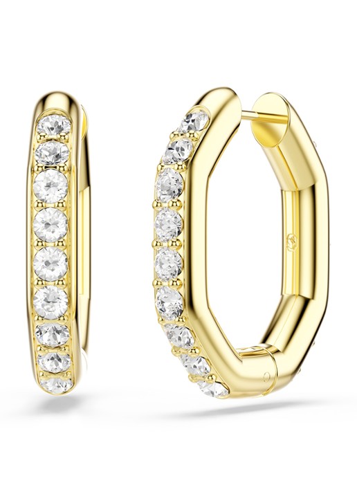 Swarovski Dextera oorringen  met kristal - detail 5 goud