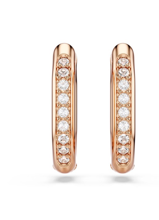Swarovski Dextera oorringen verguld - detail 2 roségoud