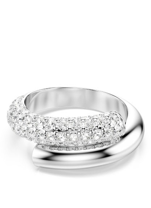 Swarovski Dextera ring met kristal 60 - voorkant zilver