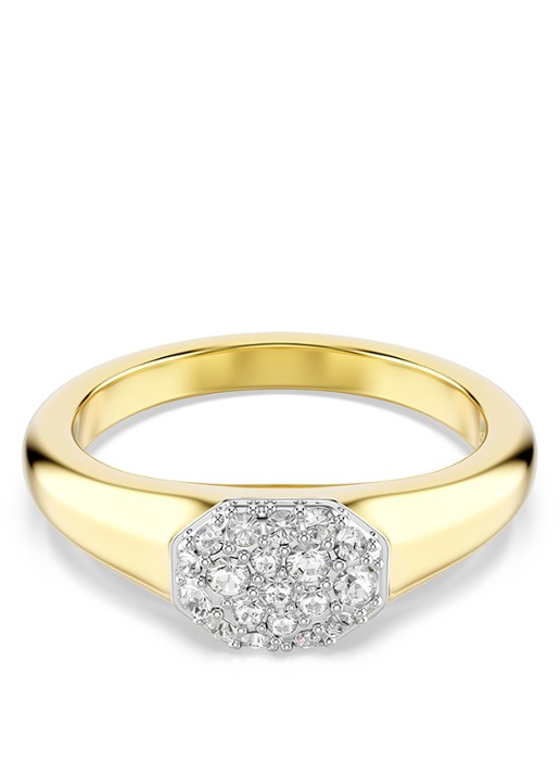 Swarovski Dextera ring met kristal 60 - voorkant goud
