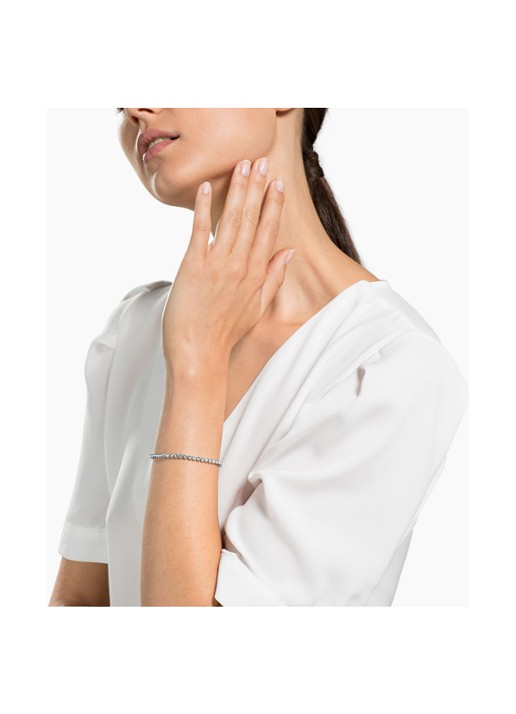 Swarovski Emily armband met kristal - voorkant 5 zilver
