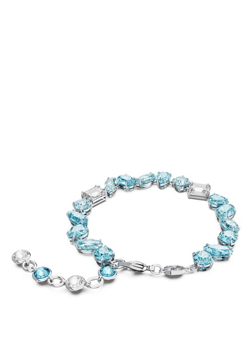 Swarovski Gema armband met kristal - voorkant 2 blauw