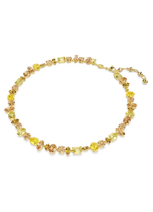 Swarovski Gema ketting met kristal - detail goud