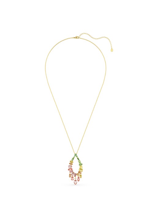Swarovski Gema ketting verguld - detail 2 goud