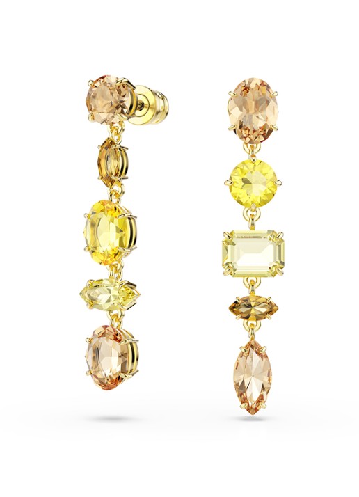 Swarovski Gema oorhangers met kristal - detail 4 goud