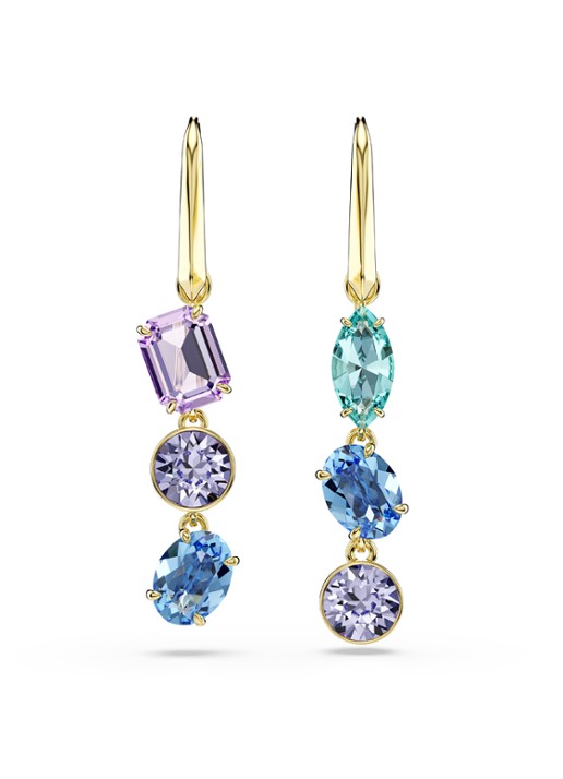 Swarovski Gema oorhangers verguld  - detail goud