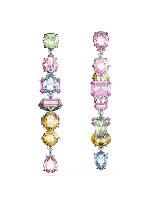 Swarovski Gema oorstekers met kristal - detail 3 multicolor