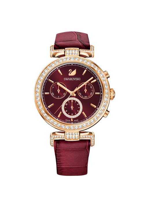 Swarovski Horloge met kristal 5416701 - voorkant rood