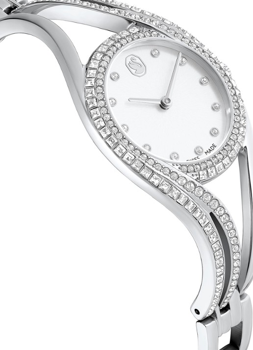 Swarovski Hyperbola bangle horloge 5689432 - detail 6 zilver