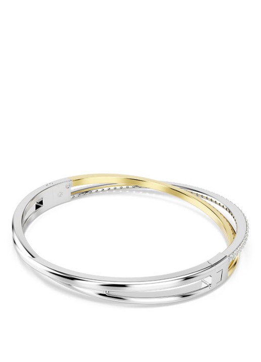 Swarovski Hyperbola bangle met zirkonia M - detail 3 zilver