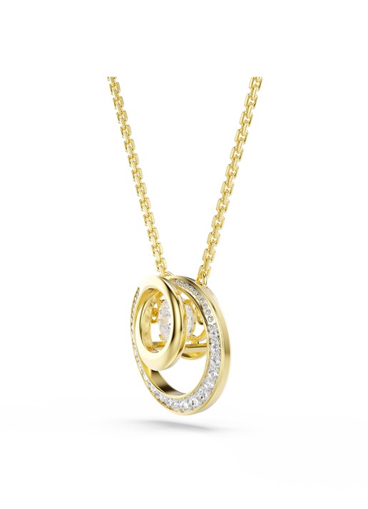Swarovski Hyperbola ketting met kristal  - detail 2 goud