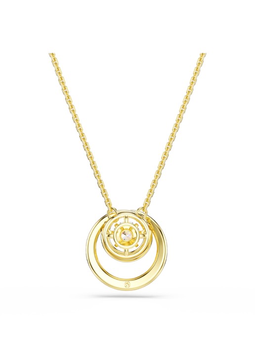 Swarovski Hyperbola ketting met kristal  - detail 4 goud