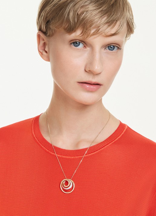 Swarovski Hyperbola ketting met kristal - detail 5 goud