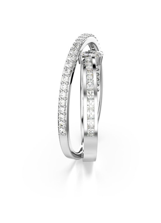 Swarovski Hyperbola ring met kristal  - detail 2 zilver