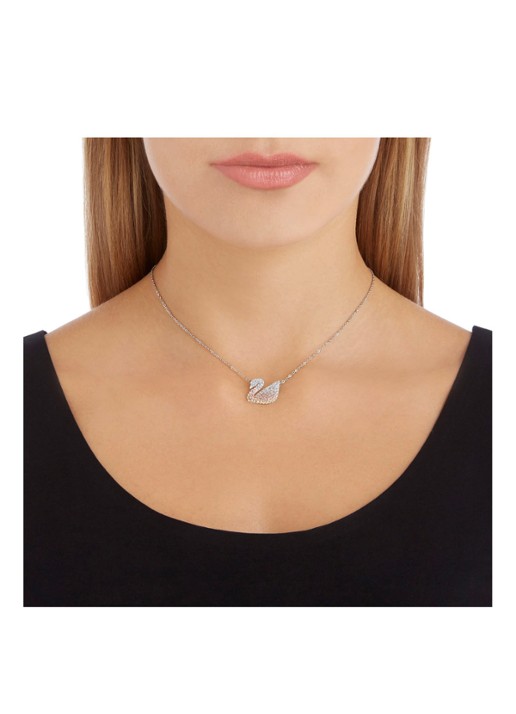Swarovski Iconic Swan hanger - voorkant 4 zilver